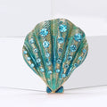 Alloy Enamel Rhinestone Shell Brooch Pin For Sweet Women Accessories view 3
