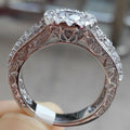 Fashion Copper Full Zircon Pave Ring For Women, Valentine Gift Finger Jewelry Accessory view 4