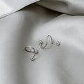 Minimalist Silver Alloy Spring Ear Cuff Clips Elegant Small Ball Wrap No Piercing Stud Earrings view 4