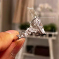 Simple Marquise Zircon Wedding Ring Women's Engagement Ring Popular Bridal Jewelry view 5
