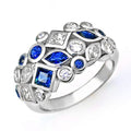 Korean Style European American Geometric Zircon Ring For Women Business Event Jewelry view 2
