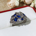 Korean Style European American Geometric Zircon Ring For Women Business Event Jewelry view 4