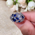 Korean Style European American Geometric Zircon Ring For Women Business Event Jewelry view 3