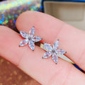 Korean Sweet Colorful Star Stud Earrings Flower Five Point Star Earrings For Women Students view 6