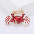 Alloy Enamel Crab Brooch Pin For Suits Shirts And Accessories view 2