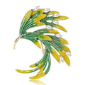 Metal Alloy Enamel Bird Brooch For Coat And Cardigan Decoration view 2