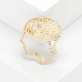 Alloy Brain Design Lapel Pin For Creative Fashion Apparel Brooch view 3