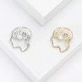 Alloy Brain Design Lapel Pin For Creative Fashion Apparel Brooch view 1