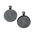 25mm Zinc Alloy Round Bezel Charm Pendant for DIY Necklace Bracelet Jewelry Making view 5