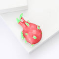 Alloy Enamel Dragon Fruit Brooch Pin For Shirts And Blazers view 3