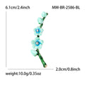 Alloy Plum Blossom Brooch Pin For Elegant Clothing Decoration view 4