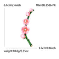 Alloy Plum Blossom Brooch Pin For Elegant Clothing Decoration view 6