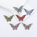 Alloy Rhinestone Large Butterfly Brooch Pin For Suit Decoration view 1