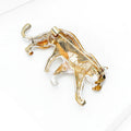 Alloy Enamel Tiger Brooch For Men Zodiac Animal Lapel Pin view 4