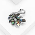 Alloy Abalone Shell Swan Brooch Pin For Versatile Apparel Styling view 3