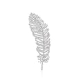 Alloy Rhinestone Leaf Brooch Fashion Plant Lapel Pin Accessory view 2
