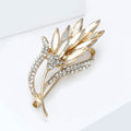 Alloy Rhinestone Wheat Brooch For Womens Suit Lapel Styling view 2