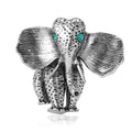 Alloy Enamel Elephant Brooch For Suit Coat And Apparel Decoration view 5