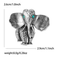 Alloy Enamel Elephant Brooch For Suit Coat And Apparel Decoration view 4