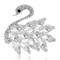 Alloy Swan Lapel Brooch Pin For Sweaters And Coats view 2