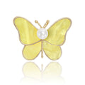Alloy Pearl Butterfly Brooch Vintage Women's Sweater And Coat Pin view 2