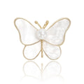 Alloy Pearl Butterfly Brooch Vintage Women's Sweater And Coat Pin view 4