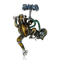 Alloy Enamel Frog Brooch Pin For Animal Coat Lapel Accessories view 2
