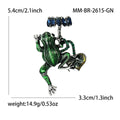Alloy Enamel Frog Brooch Pin For Animal Coat Lapel Accessories view 5