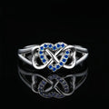 Cute Women's Micro Pave Heart Ring Fashion Sweater Accessory Gift For Autumn Winter Jewelry view 3