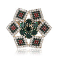 Alloy Rhinestone Star Brooch Pin For Shawls And Blazers view 1