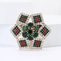 Alloy Rhinestone Star Brooch Pin For Shawls And Blazers view 2