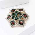 Alloy Rhinestone Star Brooch Pin For Shawls And Blazers view 3