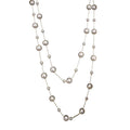Korean Fashion Extra Long Pearl Beaded Geometric Round Sweater Necklace For Autumn Winter Style view 5