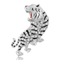 Rhinestone Alloy Tiger Brooch For Denim Shirts And Bags view 2