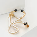 Alloy Enamel Stethoscope Brooch Pin For Medical Theme Clothing view 3