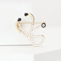 Alloy Enamel Stethoscope Brooch Pin For Medical Theme Clothing view 2