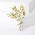 Alloy Gold Wheat Brooch Pin For Women's Coats And Cardigans view 1
