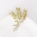 Alloy Gold Wheat Brooch Pin For Women's Coats And Cardigans view 5