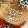 Alloy Rotating Christmas Tree Brooch For Unisex Clothing Accessories view 3
