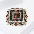 Alloy Rhinestone Diamond Brooch Pin For Sweater And Coat Decoration view 3