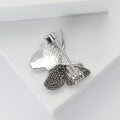 Metal Alloy Mother Of Pearl Zircon Butterfly Brooch For Women's Apparel view 3
