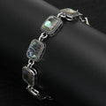 Alloy Colorful Abalone Shell Geometric Bracelet For Fashion Jewelry Brooch view 2