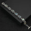 Alloy Colorful Abalone Shell Geometric Bracelet For Fashion Jewelry Brooch view 3