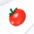 Alloy Enamel Tomato Brooch Pin For Dresses And Shirts view 4