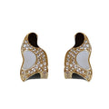 Alloy Rhinestone Letter H Stud Earrings Jewelry Set, Korean OL Style For Women view 5