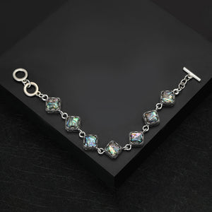 Alloy Abalone Shell Geometric Bracelet For Fashion Jewelry Accessories Brooch