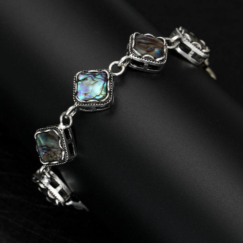 Alloy Abalone Shell Geometric Bracelet For Fashion Jewelry Accessories Brooch