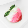 Alloy Peach Fruit Brooch For Clothing Decoration And Fastening view 3