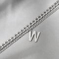 Korean Japanese Fashion Double Layer Metal Twisted Letter Necklace For Women Hong Kong Style Jewelry view 4
