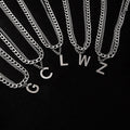 Korean Japanese Fashion Double Layer Metal Twisted Letter Necklace For Women Hong Kong Style Jewelry view 1